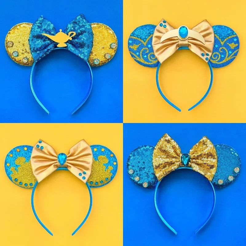 Disney Alice in Wonderland Ear Headband for Adults Mickey Mouse Ears Hairbands Women Hair Accessories Girls Mad Hatter Headwear