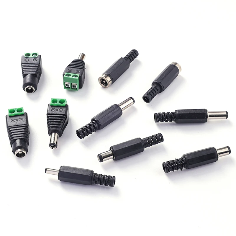 5PCS Circular Inline DC Power Connector Set Male/Female Plugs And Sockets for Electronics