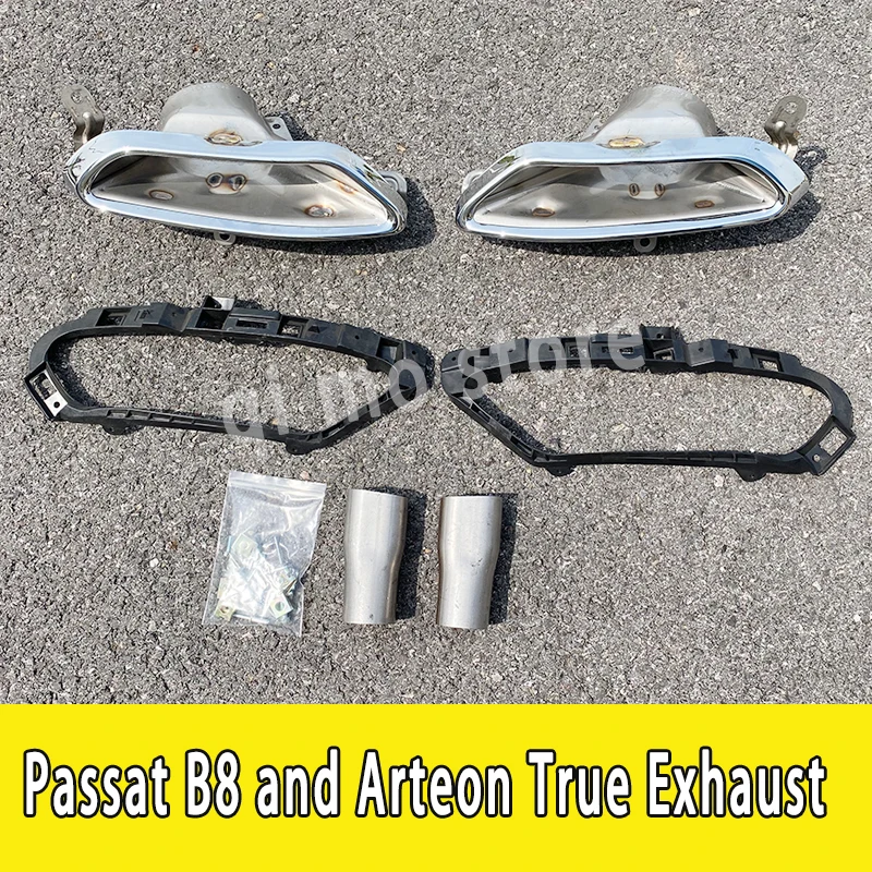 For Arteon Shootingbrake 2019-2022 2023 VW Passat B8 2015-2019 True Exhaust Modified Stainless Steel Pipe Tail Throat Accessory