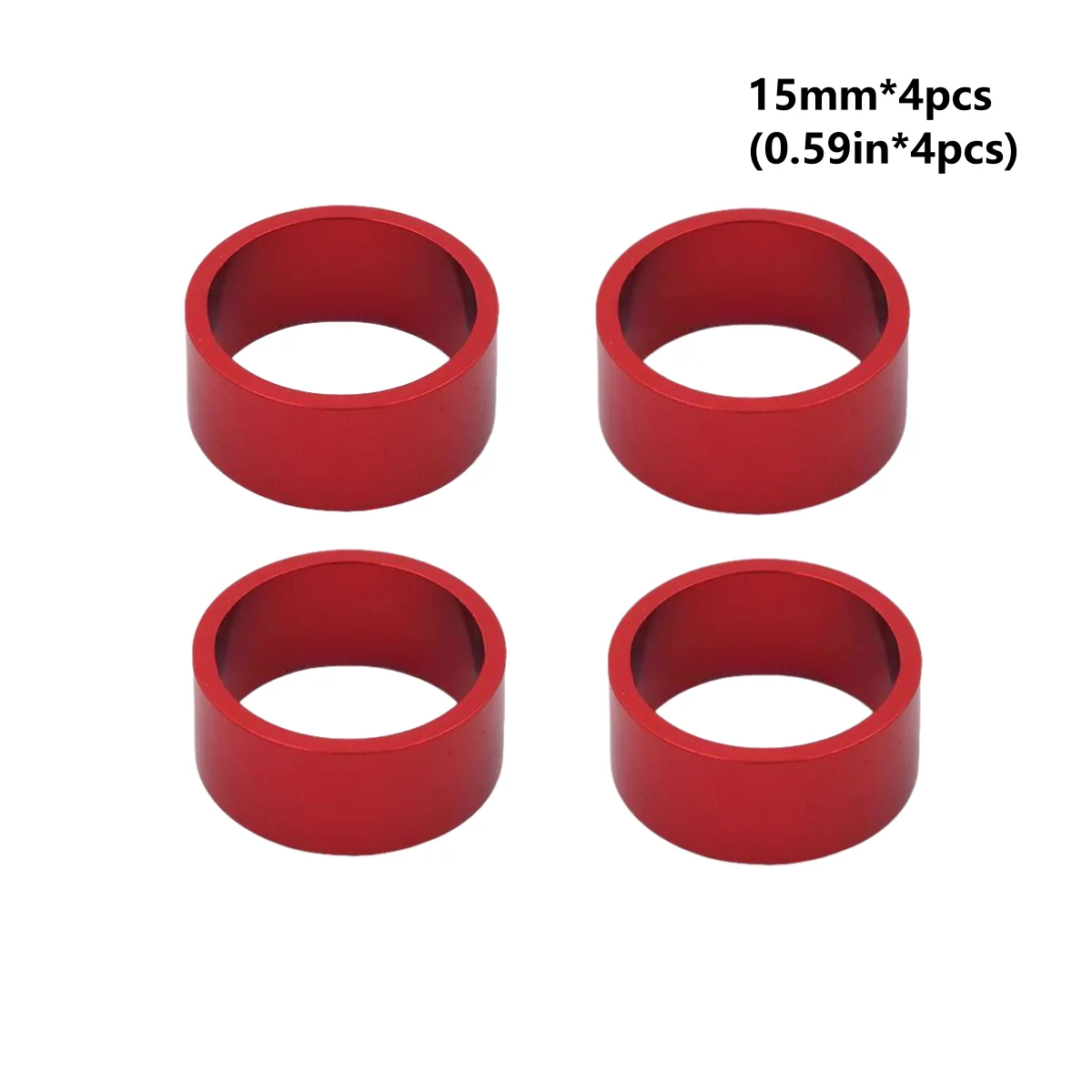 4PCS Kit Fahrrad Headset Spacer 5MM 10MM 15MM 20MM Fahrrad Lenker Vorbau Spacer 28,6 MM Aluminium Legierung Headset Vorbau Spacer Set – Detail 10