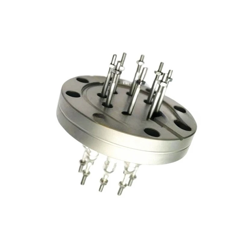 For Vacuum CF Flanged Electrode/Terminal/Ceramic Sealed Flange/Wire Feedthrough CF16 25 35 50 M3 Thread