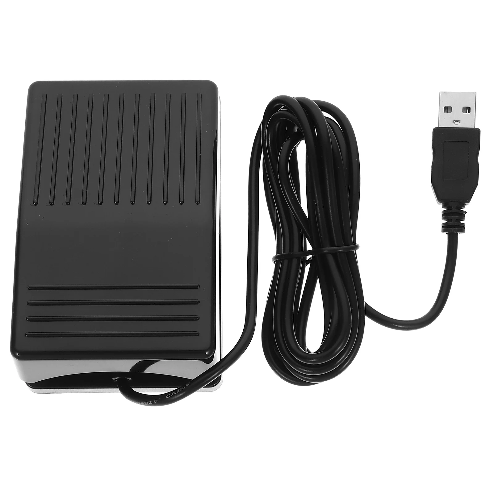 

Foot Switch Control USB Footswitch Single Pedal Plastic Anti-Skid Surface with Cord Game