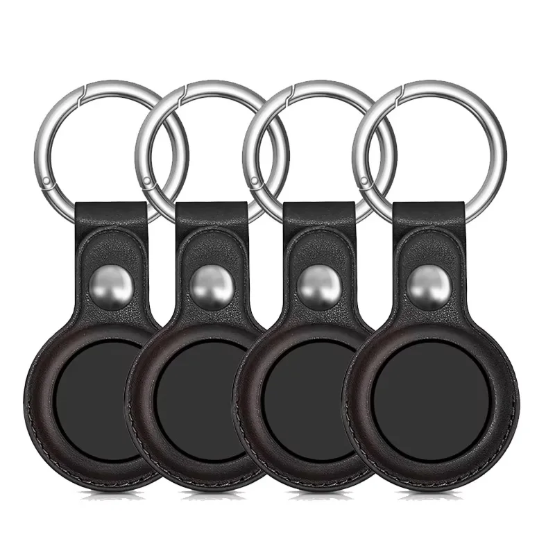 PU lederen tas voor Apple Airtag beschermhoes voor Apple Locator Tracker Anti Lost Device sleutelhanger Tracker accessoires