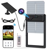 Automatic Chicken Coop Door with Camera Battery Solar Powered App Timer Remote Control, WiFi Monitor LCD Large Screen Coop Door