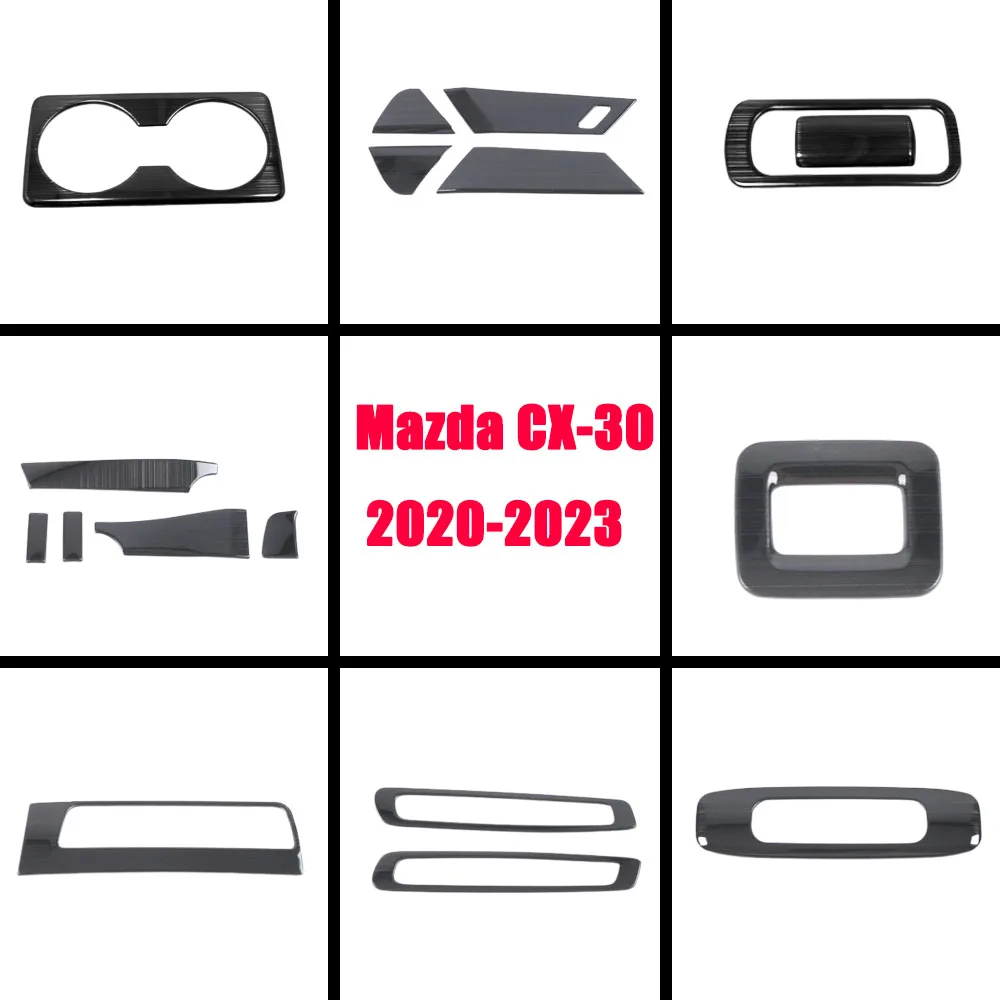 

Stainless Steel Car Socket Charge Cigarette Smoke Lighter Switch Trim Back Tailgate Switch Cover For Mazda CX-30 2020 2021-2023