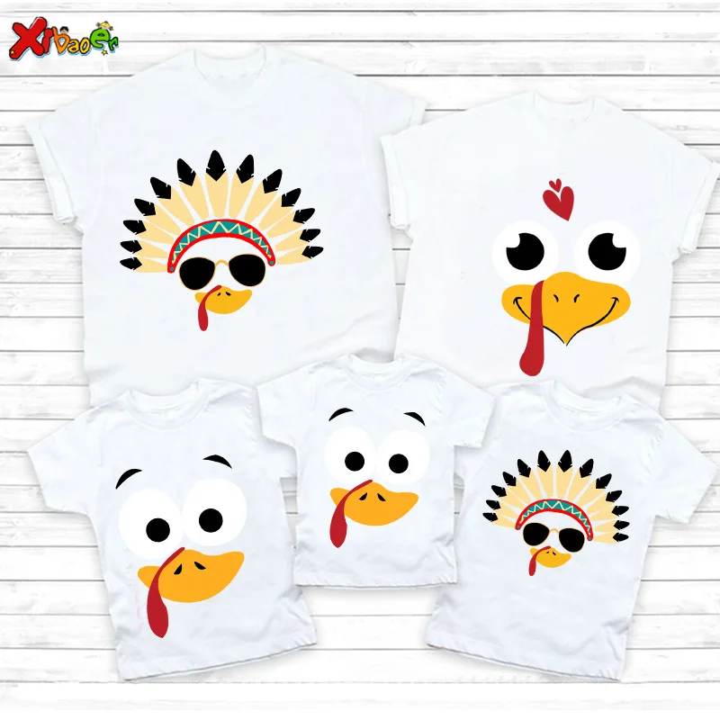 Summer Family Matching Shirts Mommy And Me Outfit Boy Clothes Couple Matching Pajamas - Casual Style for Kids And Adults