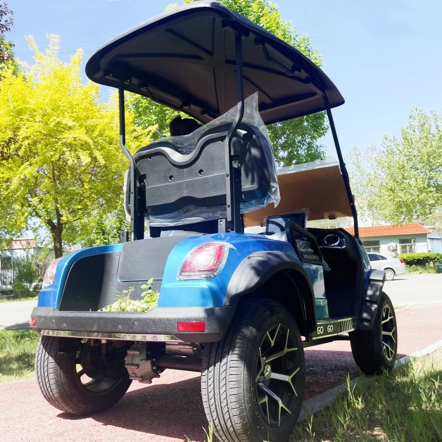 

The Best Street Legal High Speed 60V 72V Golf Carts Electric 2+2 4 Seater Lithium Battery Golf Cart With Folding Windshield