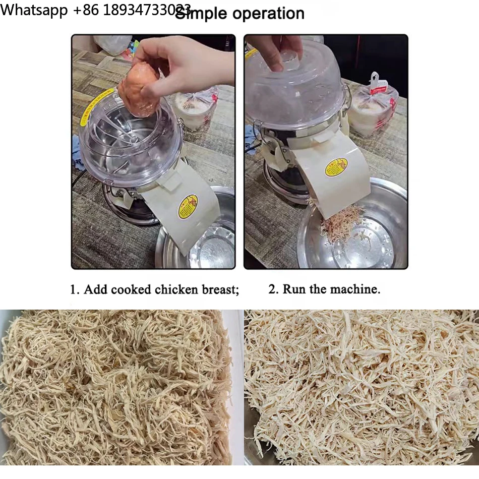 Tabletop Easy to Store Meat Processing Equipment Beef Floss Making Machine for Commercial Use