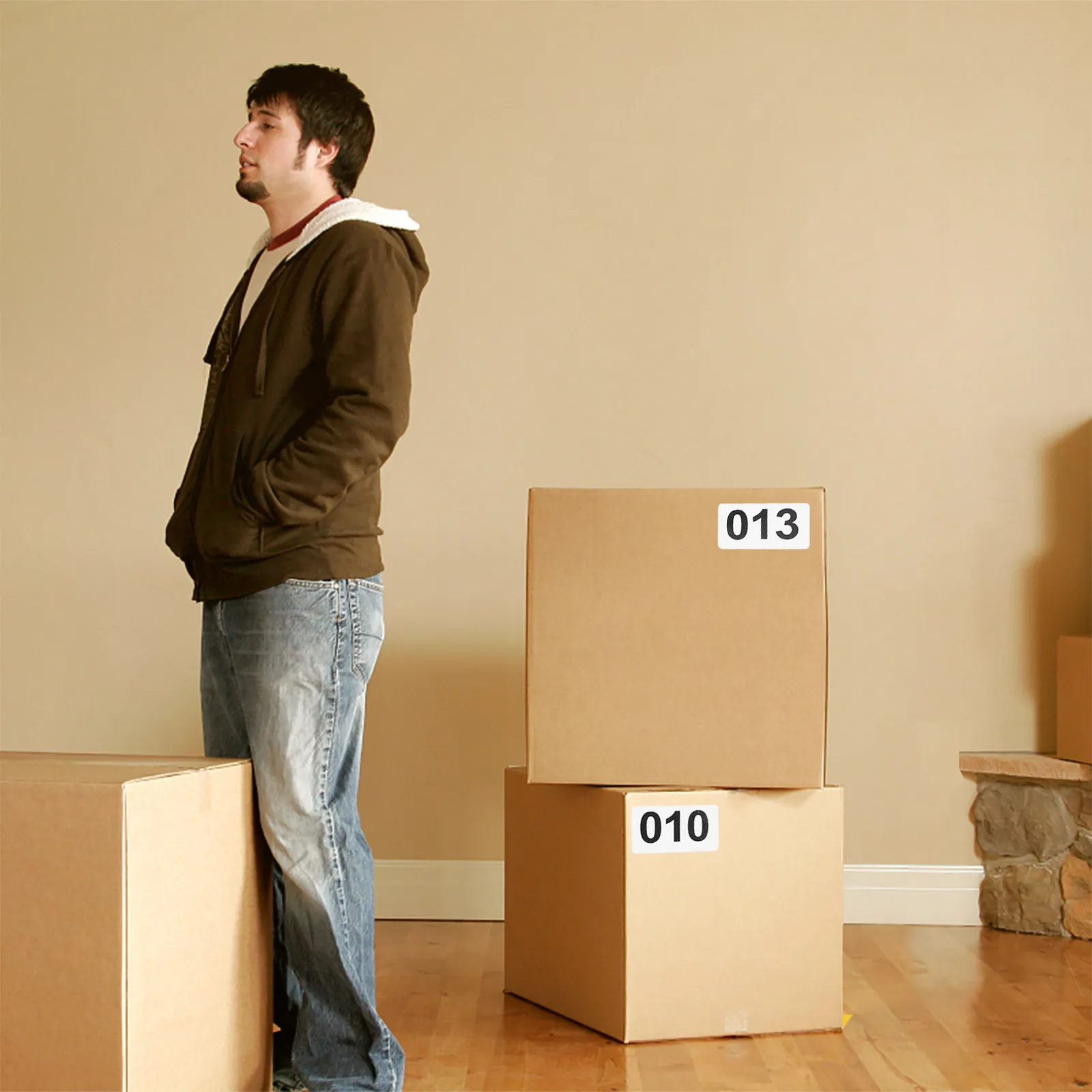 

1 Roll Number Pasters Easy Paste Remove Warehouse Stickers for Appliances Goods Machines Home Office Labeling Serial Number