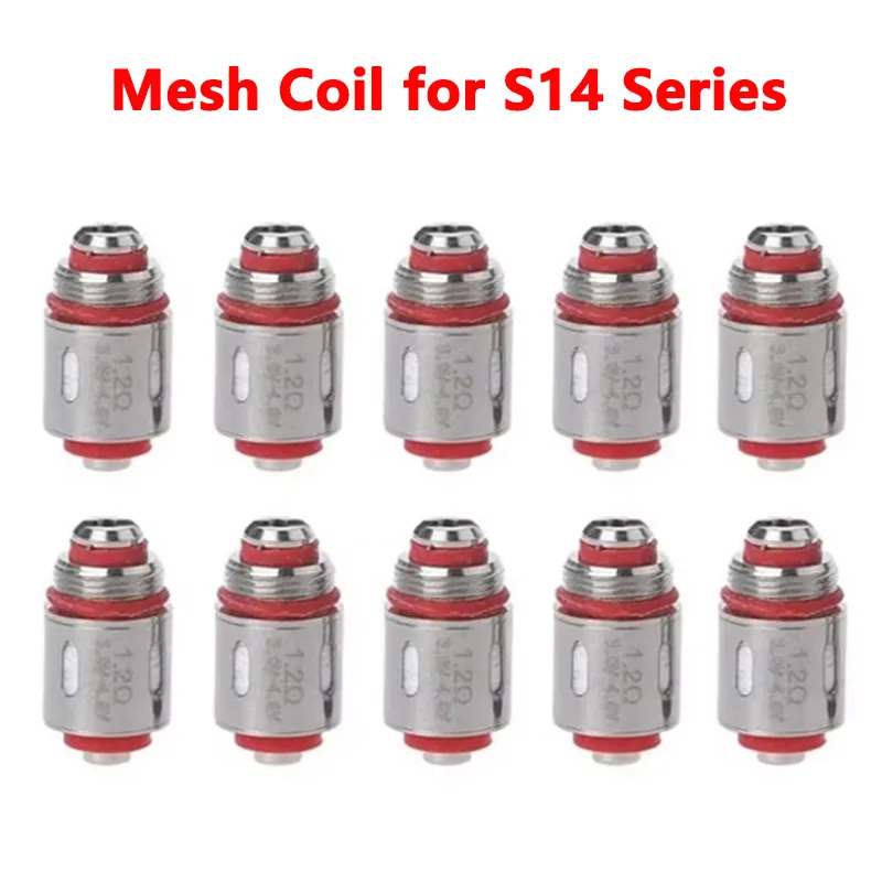

10PCS Cotton Coils Series Vape Mesh Coil 1.2/1.4/1.6ohm Replacement Coil for G14/Q14 Clearomizer/Justfog P14A/Q16 Pro Kit/P16A