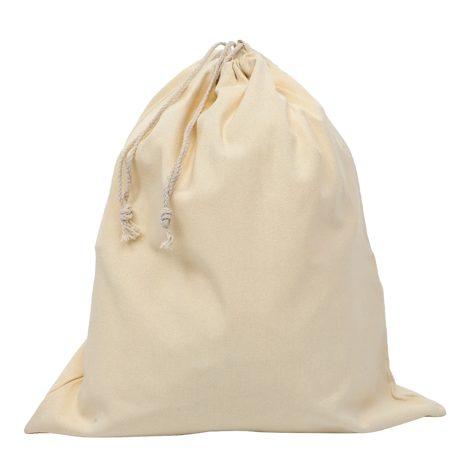 Heavy Duty Foldable Laundry Bag Large Canvas Drawstring Dirty Clothes Organizer for Home Hotel Travel Laundry Storage Pouch - view 3