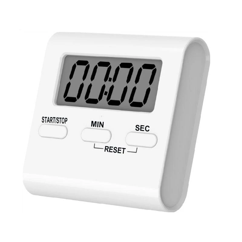

XX9B Digital Kitchen Timers LCD Screen Count-Down Up Timer Backing Stands