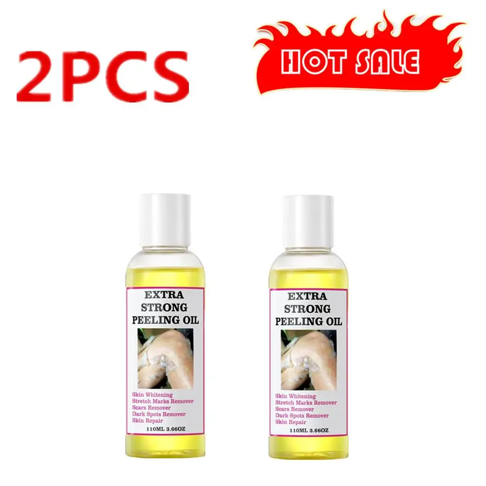 2x Peeling Olie Voor Donkere Huid Super Sterkte Gele Peeling Olie Sterke Peeling Olie Voor Huid Verheldering Hydraterende Verwijdert De