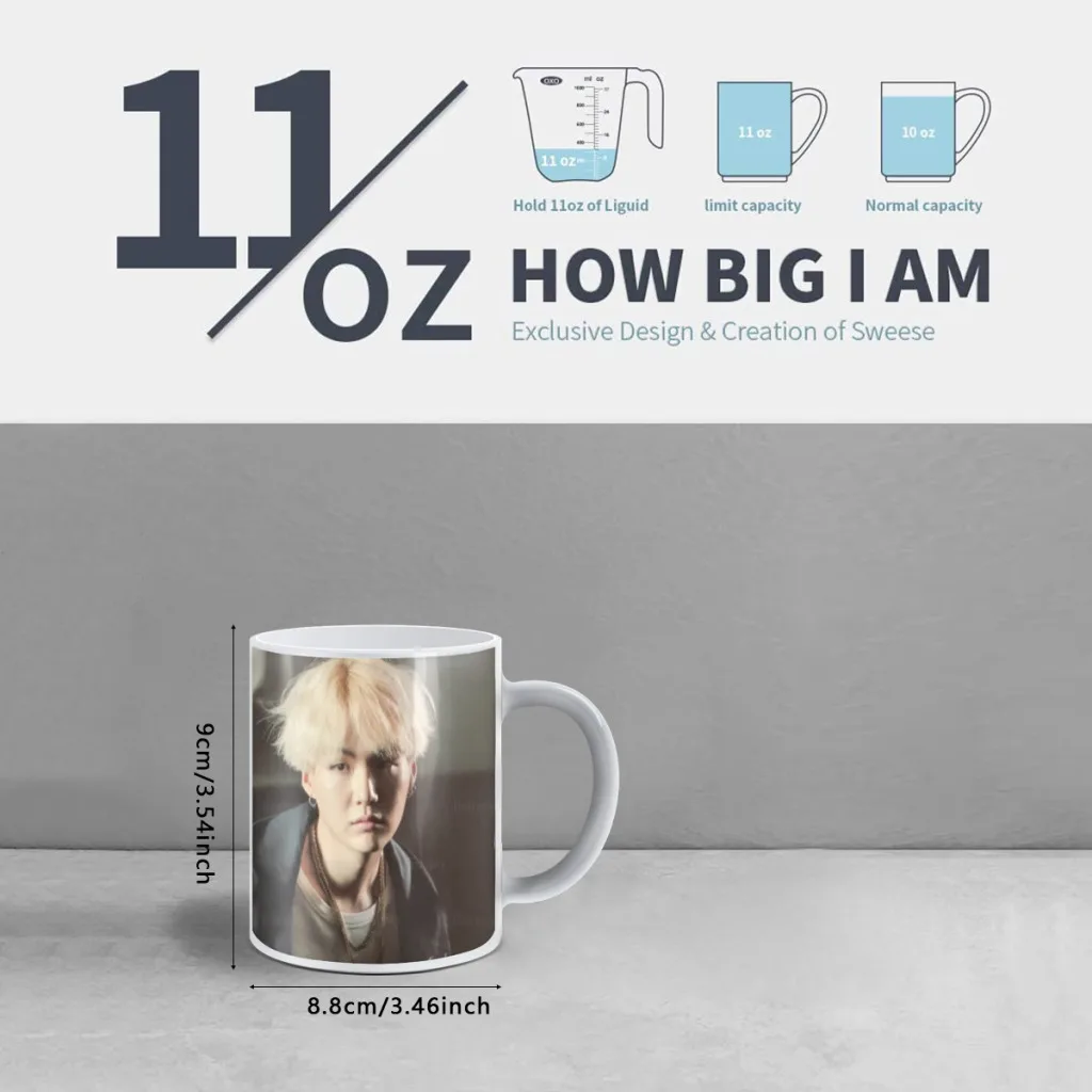 New-Agust-D-KPOP-One Piece Coffee Mugs And Mug Creative Color Change Tea Cup Ceramic Milk Cups Novelty Gifts