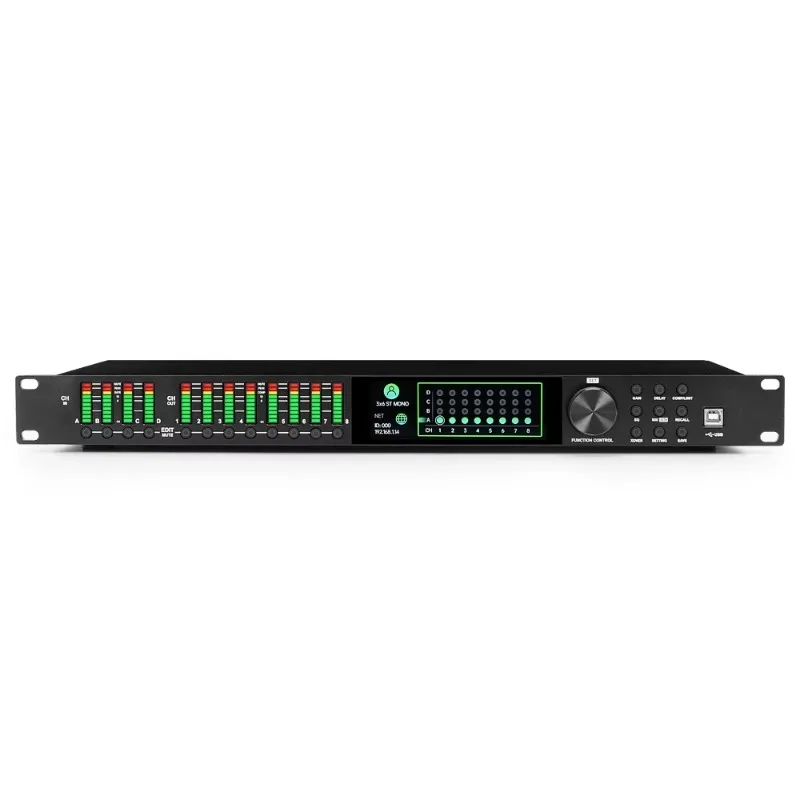 

LD448 FIR 4 in 8 Out DSP Speaker Processor Professional Dj Sound System Digital Speaker Management DSP Crossover Audio Processor