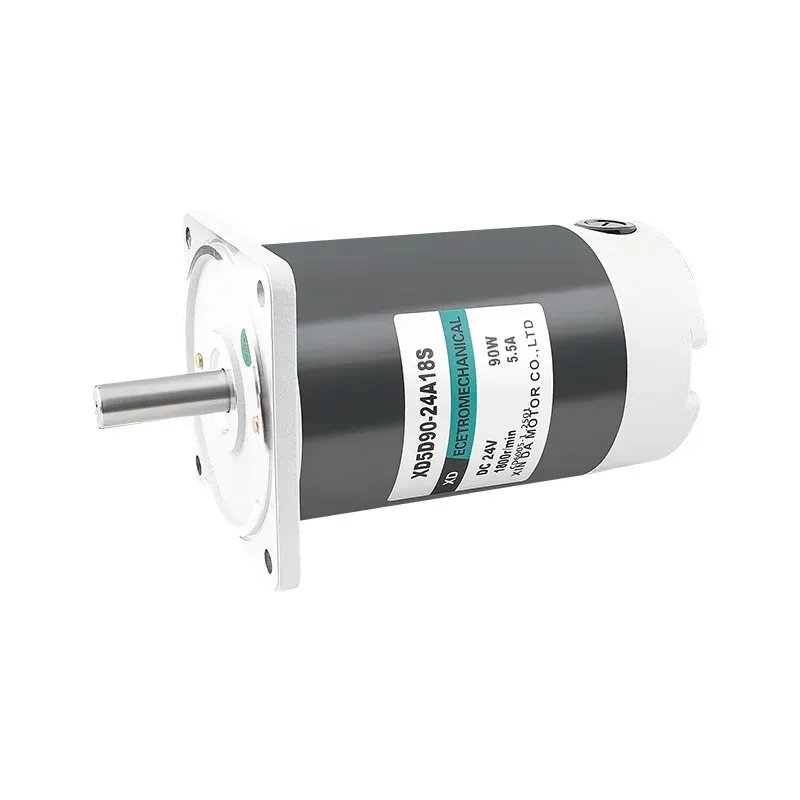 5D90GN-C Permanent Magnet DC Motor, 90W 24V 1800RPM, Optical Axis & Micro-Sized, Speed-Adjustable for High-Speed Drive