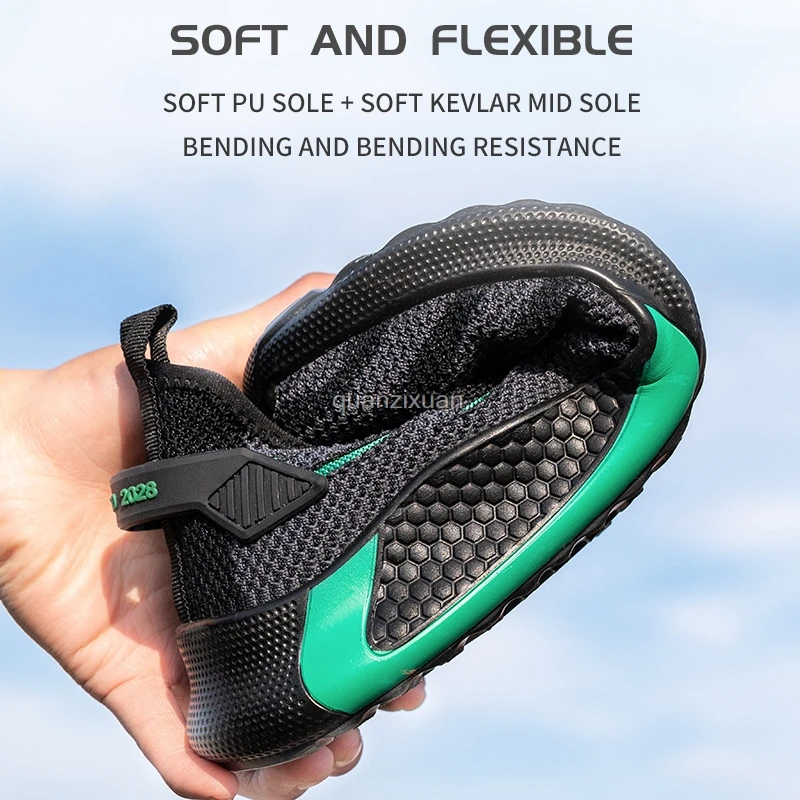 Men Work Safety Shoes Anti-puncture Working Sneakers Male Indestructible Work Shoes Men Boots Lightweight Men Shoes Safety Boots