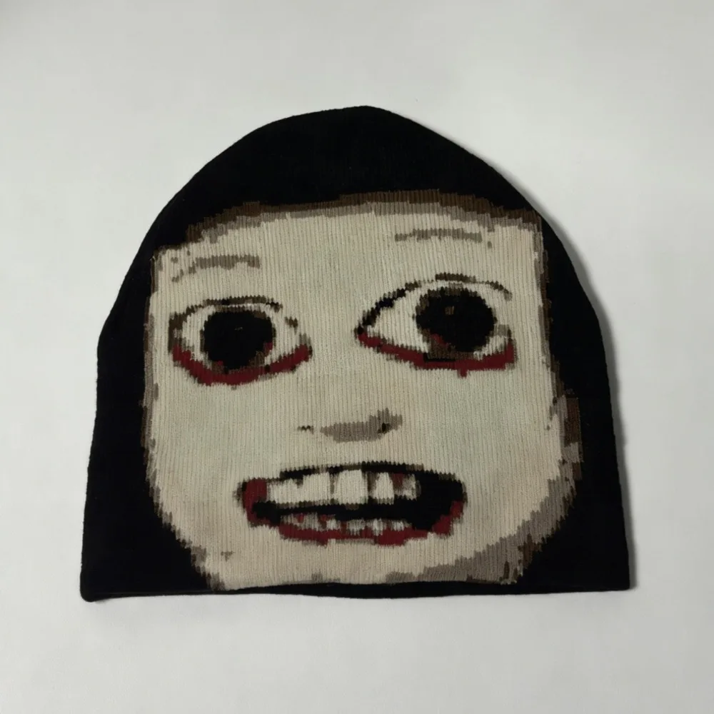 Jacquard Craft Knitted Beanie Warm Soft Stretch Knitted Fabric Skull Cap Relaxed Fit Slouch Silhouette Pull On Cap