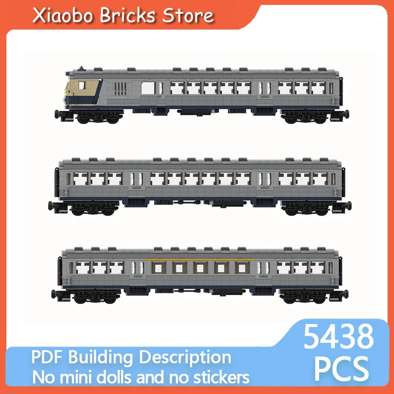 

City Car Model MOC Building Bricks 704 DB German Railway Train Modular Technology Gifts Holiday Assemble Children Toys Suit