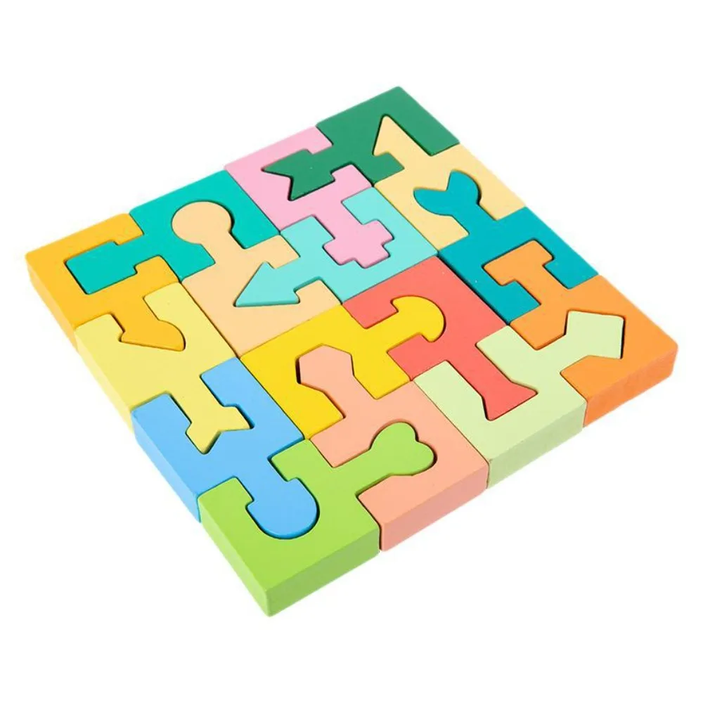 

Wooden Three-dimensional Puzzle Boards Space Training Educational Geometric Shape Matching Puzzle Jigsaw Colorful