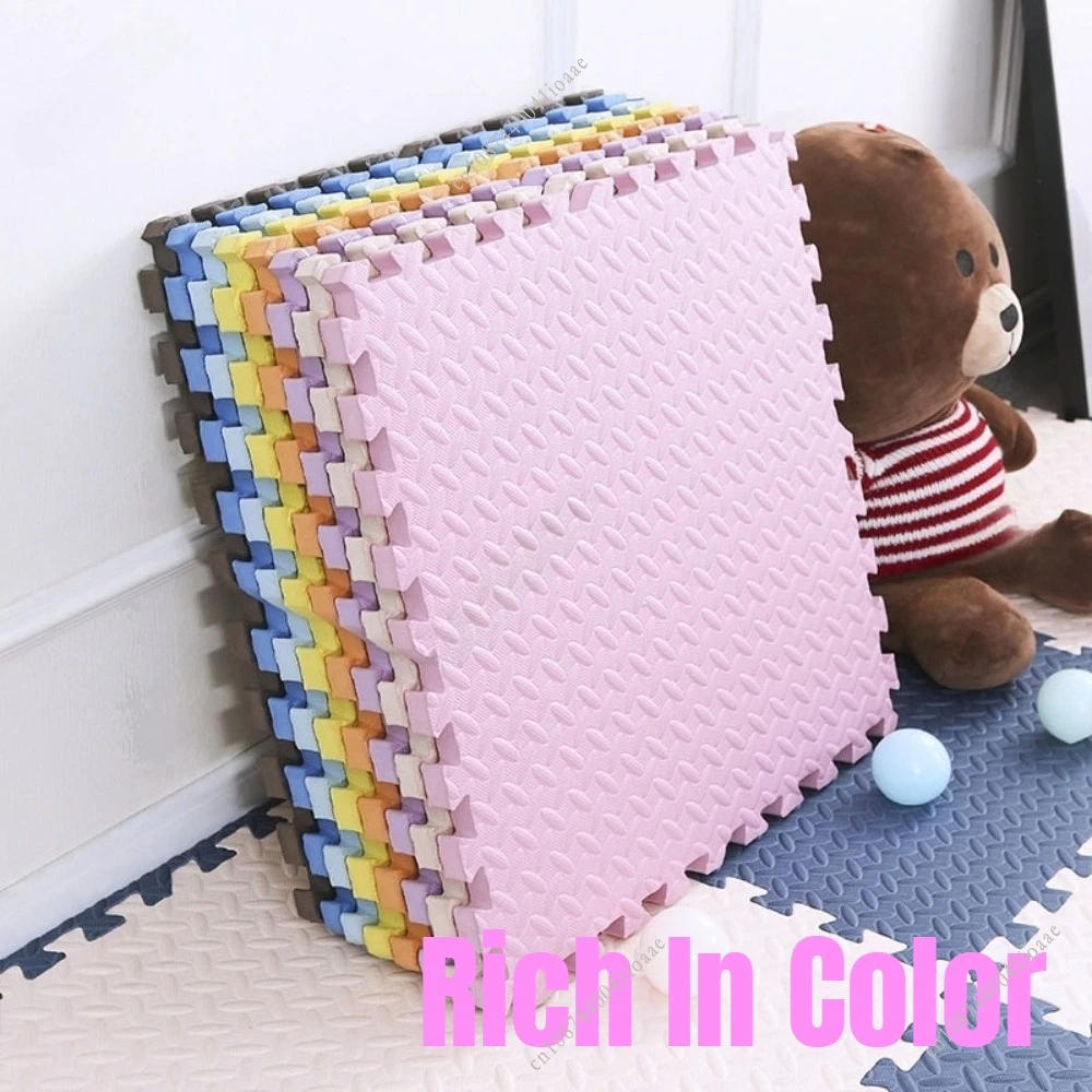 9/12Pcs 60x60x1cm Large Interlocking Yoga Mat Home Gym Yoga Mat Foam Fitness Non Slip Mat Pad Fitness Equipment Mat for Indoor