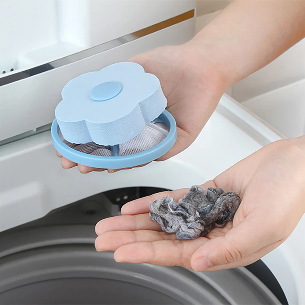 Creativity Washing Machine Filter Net Floating Lint Filter Mesh Bag Reusable Pet Hair Catcher Remover Laundry Cleaning Tool
