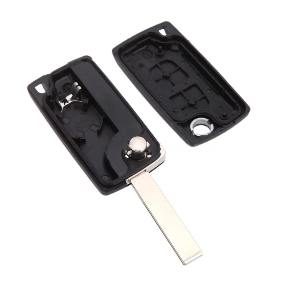 

Shell For 307 Remote Fob Case Remote Fob Cover Foldable Car Key Replacement 2 Button Key Case