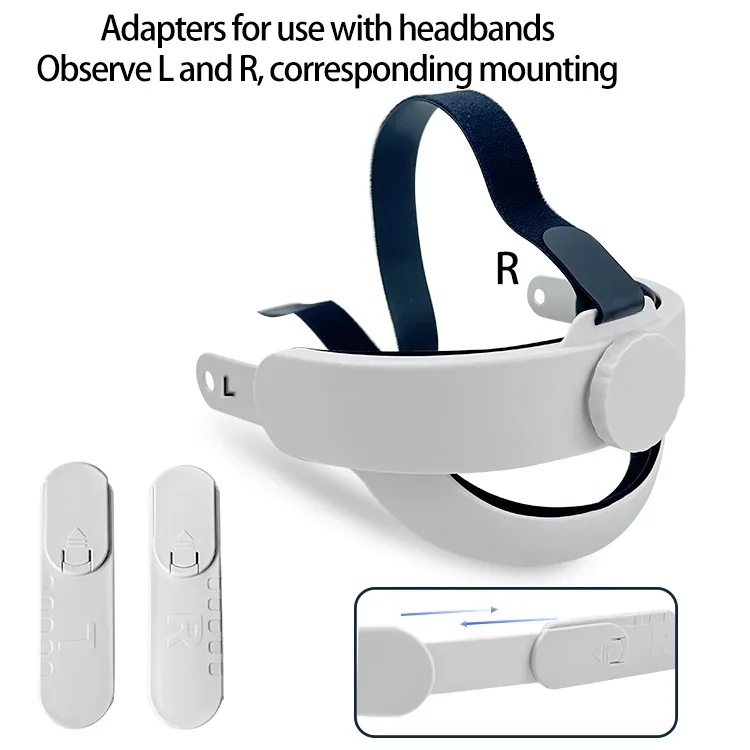 Adjustable Elite Strap Enhanced Comfort Reduced Weight VR Accessory Headband for Meta quest 2/Quest 3S/Quest 3 head strap