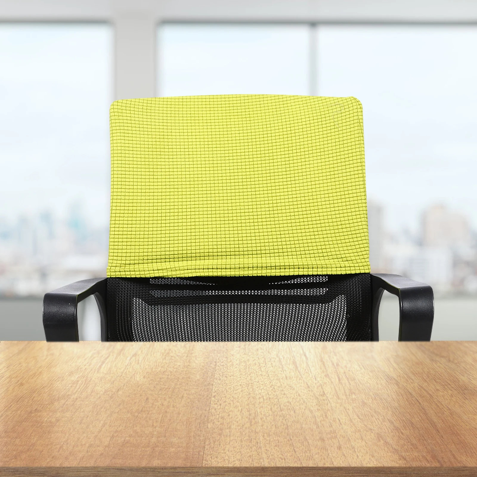 

Office Computer Chair Covers Split Stretchy Slipcover Set Polyester Material Elastic Design Protect Dust Stains