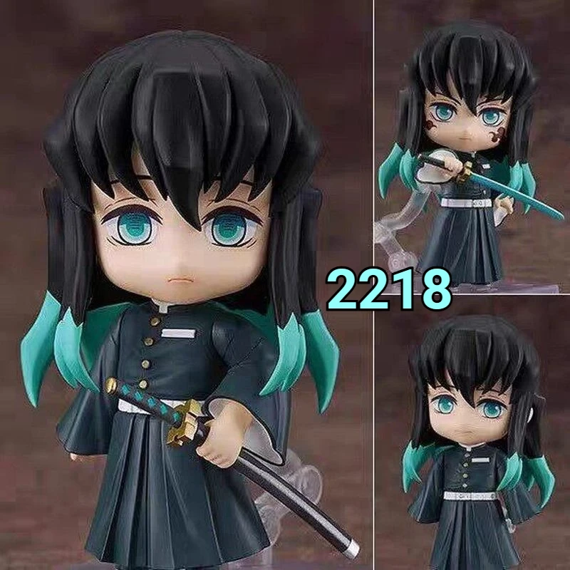 

In Stock Q Version Demon Nendoroid 2218 Slayer Tokitou Muichirou Mini Movable Figure Desktop Monitor Ornament Surprise Toy Gifts
