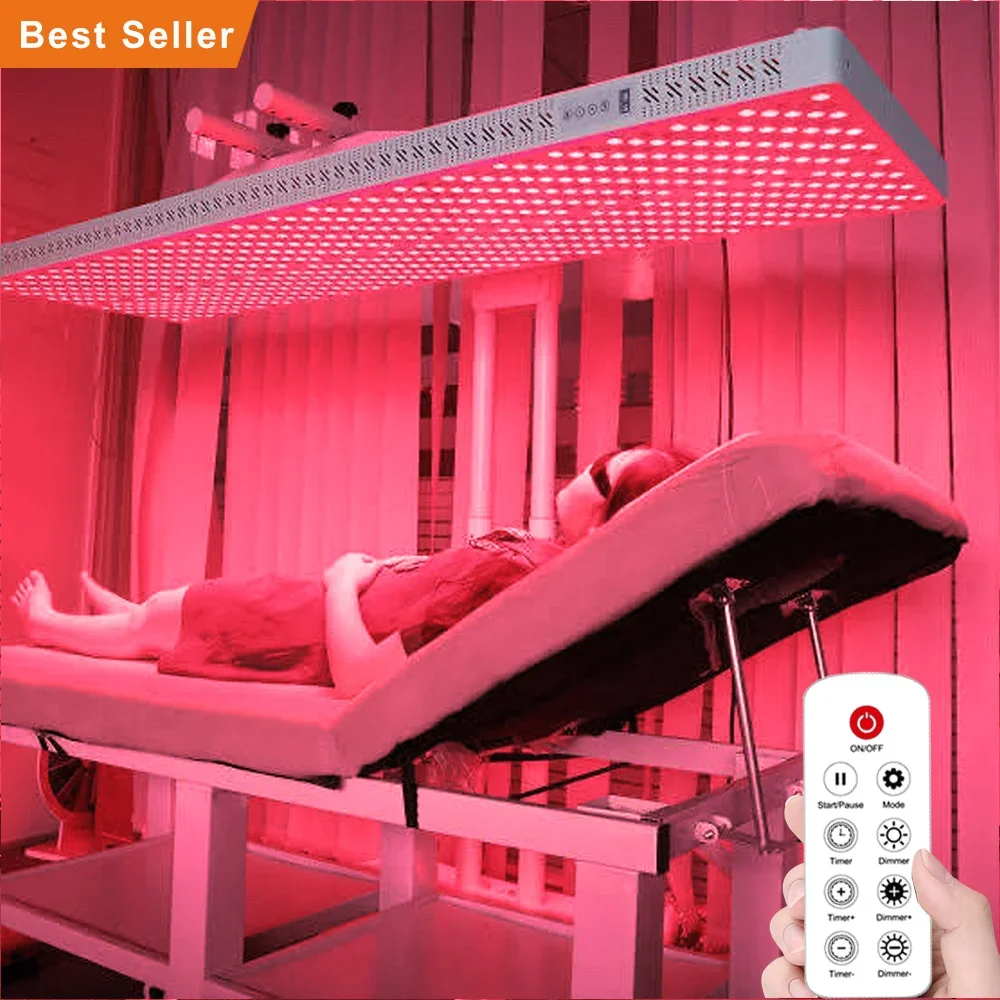 1500w Red Near Infrared Light Therapy Bed 630nm 660nm 810nm 830nm 850nm Red Light Device Pdt Led Red Light Therapy Panel