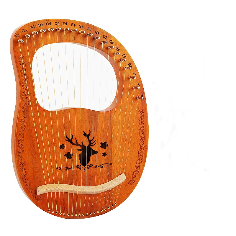 

Wholesale Musical Instrument New Lyre Mini Harp 19 Strings Lyre Harp