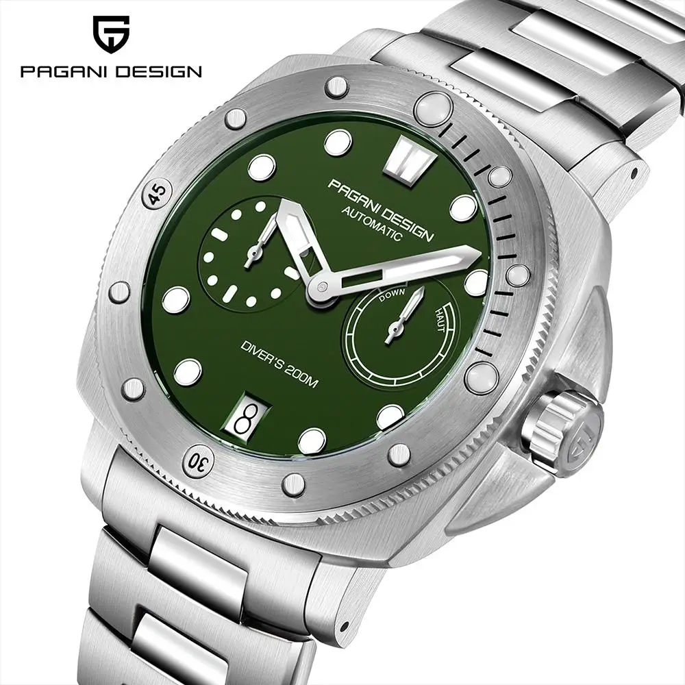 PAGANI Design Men Automatic Mechanical Watches Diver Watch For Top Brand Luxury 200M Waterproof AR Sapphire Watch for Men PD1767