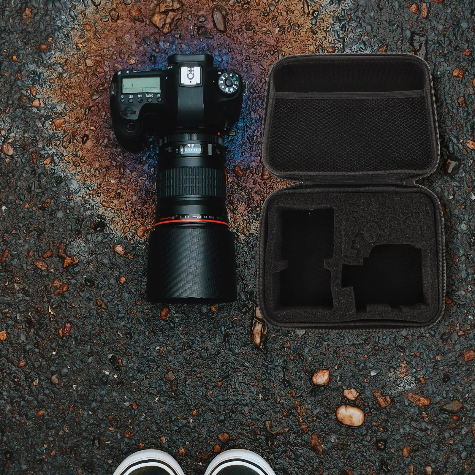 

Camera Bags Storage for Carrier Box Outdoor Case Portable Pouch Black Equipment Man