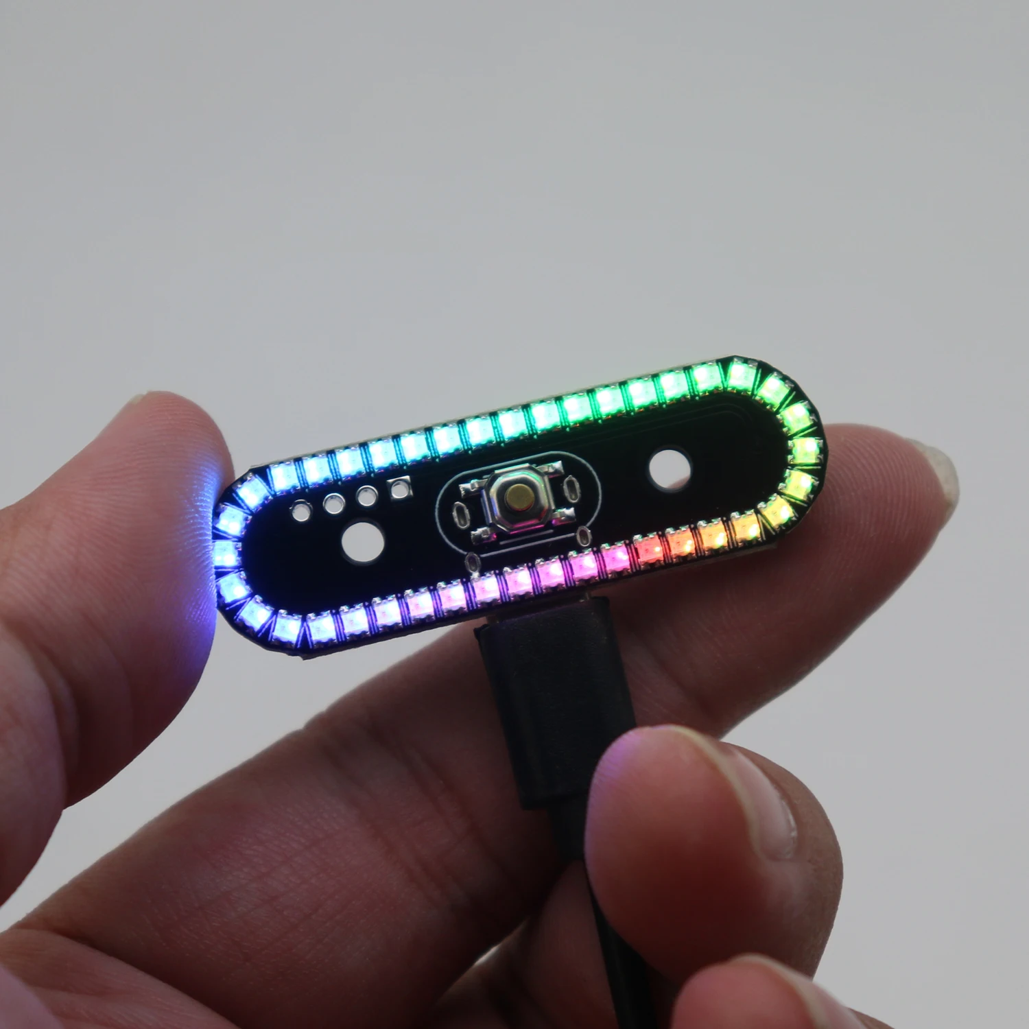 Multi-Effect Colorful LED Tail Light Wireless Remote Flowing Gradient Breathing Rotating Lamp for RC Vehicles Aircraft Drone