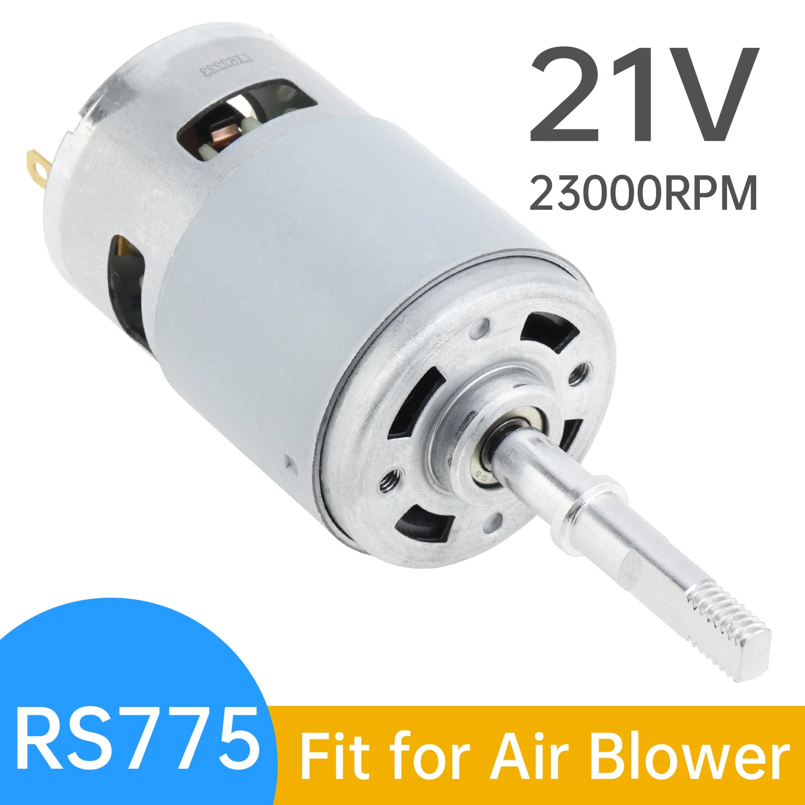 RS775 DC Motor 21V 23000RPM Air Blower Motor Universal Replaces Part for Snow Blower Hair Dryer Powered Blower RS 775 DC Motor