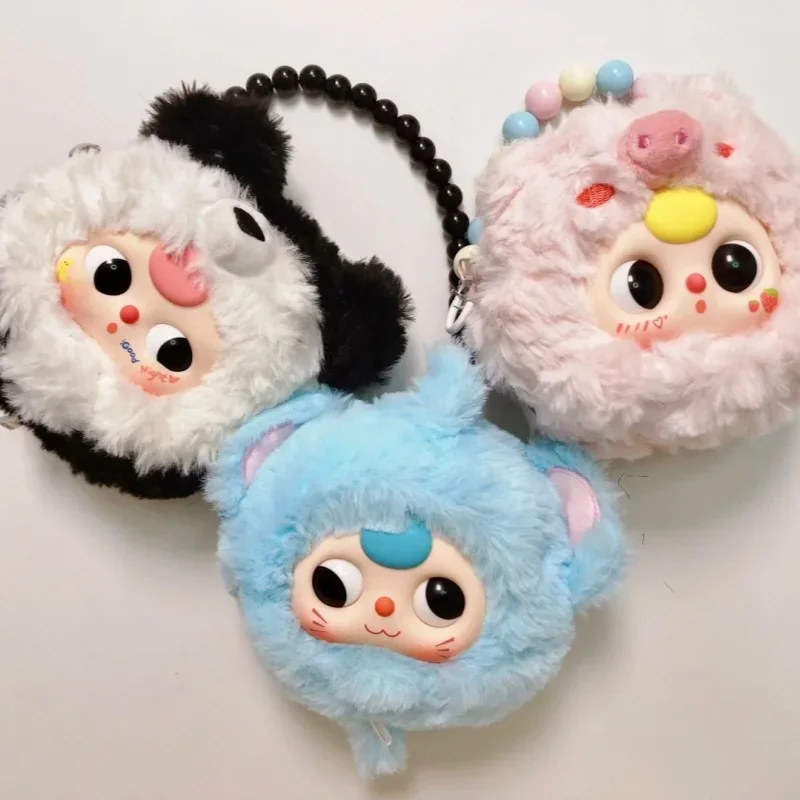 Echte Baby Drie V1 Take Me Out Serie Blind Box Rits Tas Hanger Schattige Dierenfiguur Pluche Pop Mode Speelgoed Meisjes Cadeau