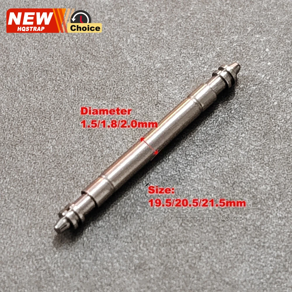 10 قطعة عالية الجودة الفولاذ المقاوم للصدأ الربيع القضبان Dia1.5/1.8/2.0 مللي متر سوار ساعة 20 مللي متر 21 مللي متر 22 مللي متر 19.5 مللي متر 20.5 مللي متر 21.5 حزام ربط دبابيس #2