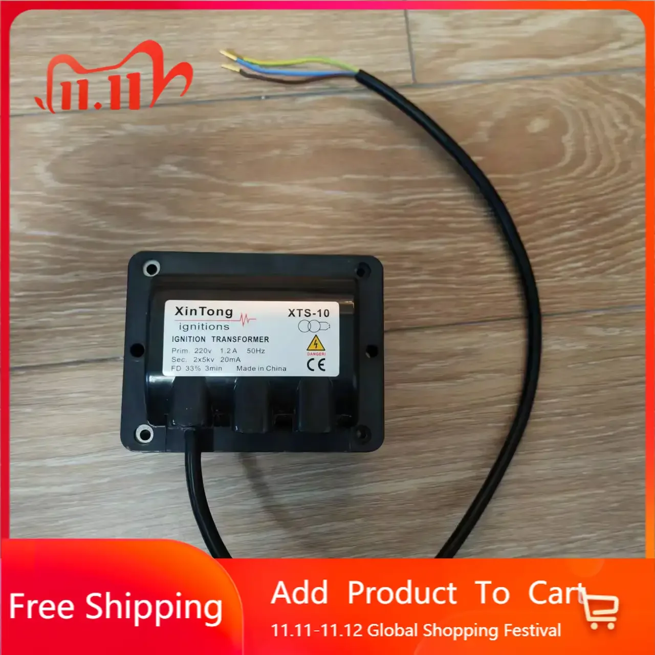 Ignition Transformer For Waste Oil Burner Output 10KV XTS-10 Input 220V Promotion 2026 NEW