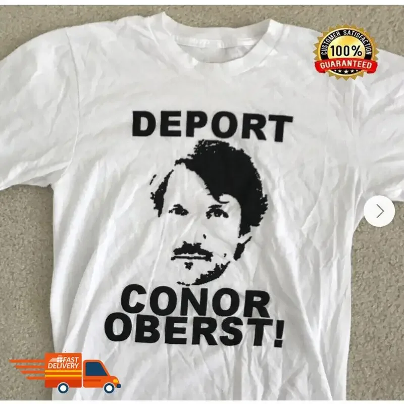 Retro Deport Conor Oberst T Shirt Men White S 5Xl