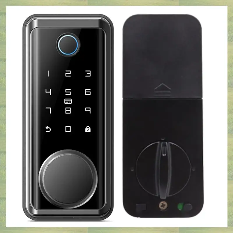N15R-Electronic Door Lock For Tuya Lock With Deadbolt Lock Fingerprint Lock Keyless Entry With Smartlife App Remote Unlock