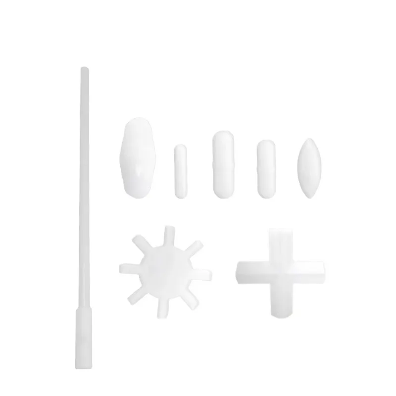 

LAB 8 Pcs PTFE Magnetic Stirrer Set Hot-selling Different Shape Spin Bar/Stir Bar Oval Octagon Cross Star Shapes