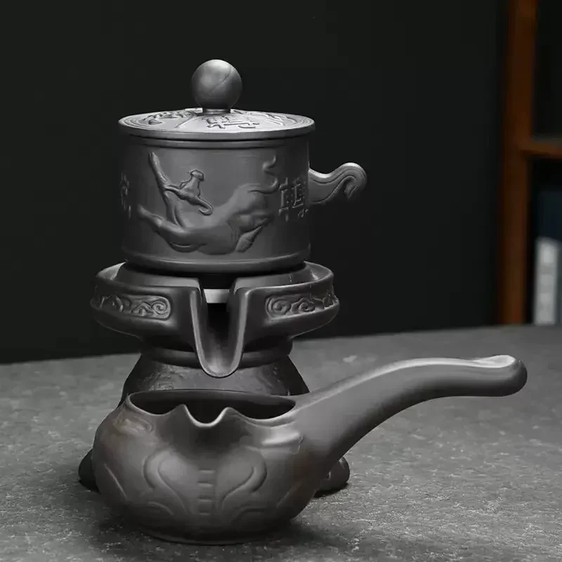 

l # Purple Sand Lazy Man Semiautomatic Kung Fu Tea Set Ceremony Making Tool