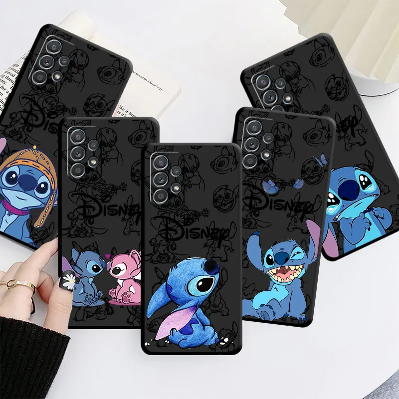 Stitch The Baby Disney Case For Samsung Galaxy A54 A14 5G A52 A53 A12 A13 A34 A23 A55 A35 A33 A21s A71 A32 Phone Cover