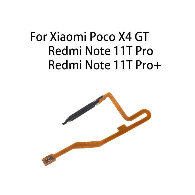 Gefensi Org Home Power Button Fingerprint Sensor Flex Cable For Xiaomi Poco X4 GT