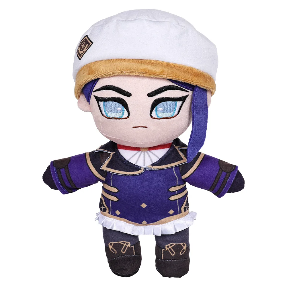 28 CM Vi Caitlyn Kiramman Cosplay Plush Plushies Cartoon Soft Stuffed Plush Plushies LoL Roleplay Mascot Birthday Xmas Gifts Kid