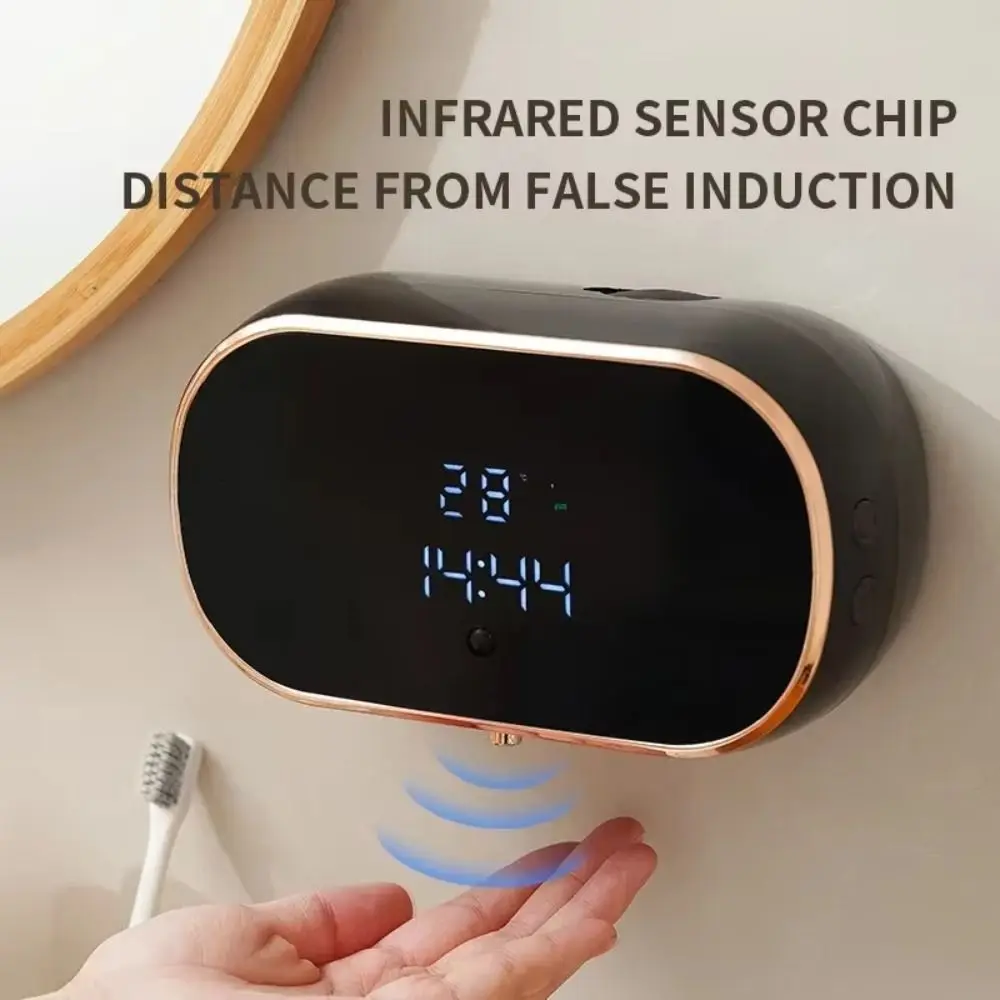 USB Charging Automatic Foam Soap Dispensers ABS Material Adjustable Gear Smart Washing Hand Machine Rechargeable Wall Mounted