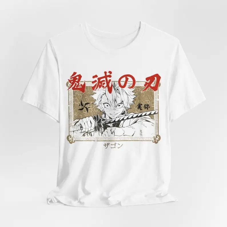 Hashira Sanemi Anime T-shirt Unisex, Demon Manga   Anime Lovers Shirt, Graphic