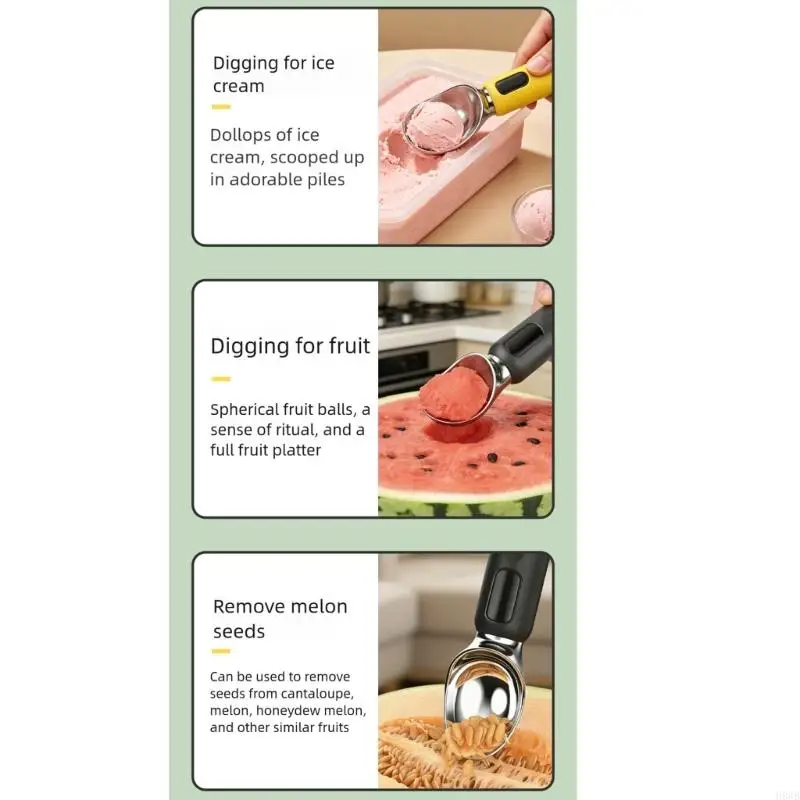 H8WB Warm Delicacy Spoon With Temperature Panel 3 configuration For Cold puddings Ergonomic Secure Handle