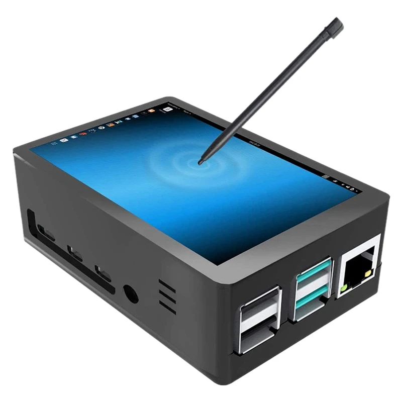 

3.5 Inch Tft Lcd Contact Screen 320X480 Resolution Abs Case + Touchpen for Raspberry Pi 4 B